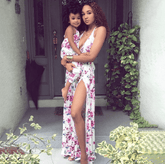 Robe mère fille blanche pour un mariage